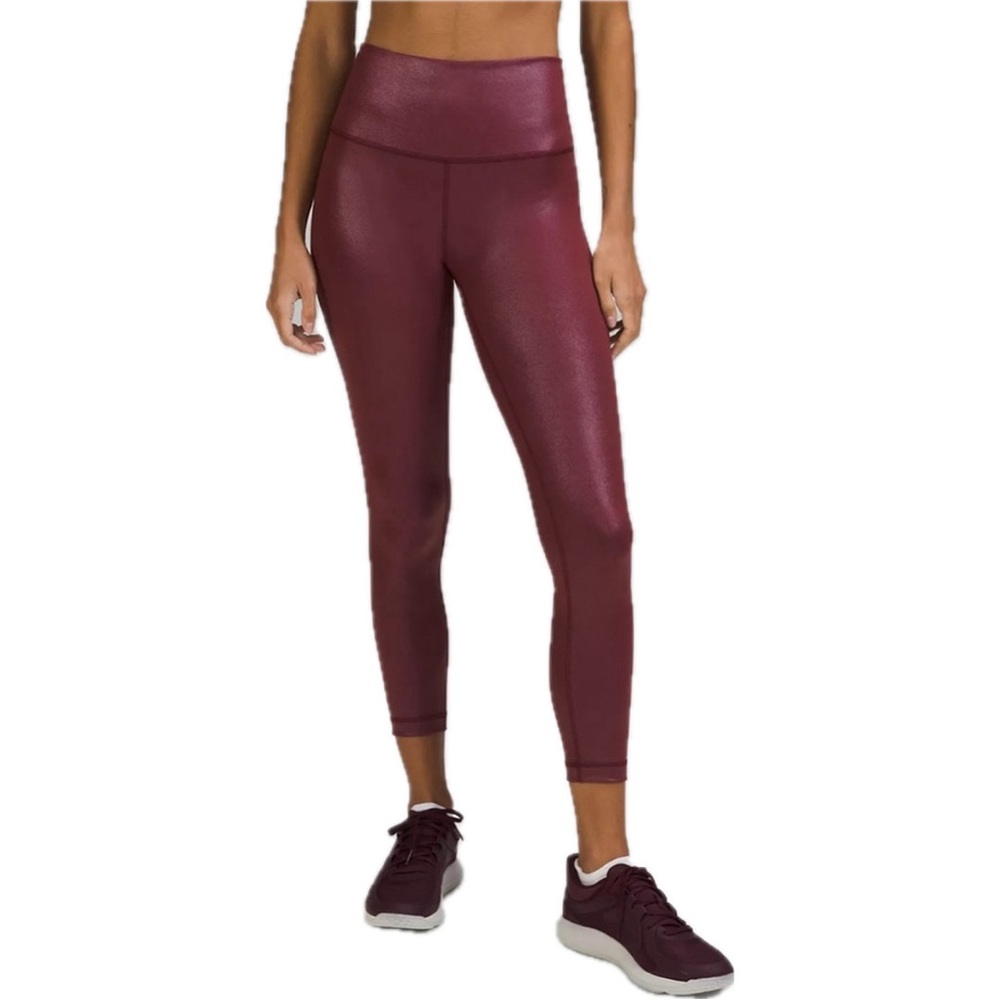 Lululemon Wunder Train High-Rise Tight 25" Foil Special Edition Size 6 NWT